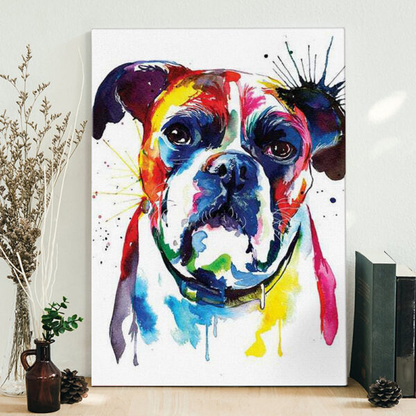 Dog Portrait Canvas – Boxers – Canvas Prints – Dog Canvas Art – Dog Wall Art Canvas – Furlidays