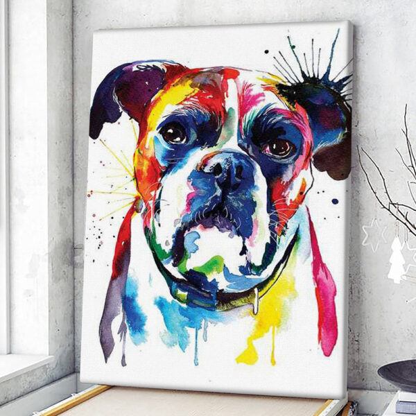 Dog Portrait Canvas – Boxers – Canvas Prints – Dog Canvas Art – Dog Wall Art Canvas – Furlidays