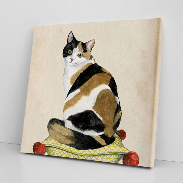 Cat Square Canvas – Cat Canvas – Lady Cat – Canvas Print – Cat Wall Art Canvas – Canvas With Cats On It – Cats Canvas Print – Furlidays