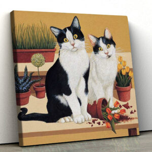 Cat Square Canvas – Willie &…