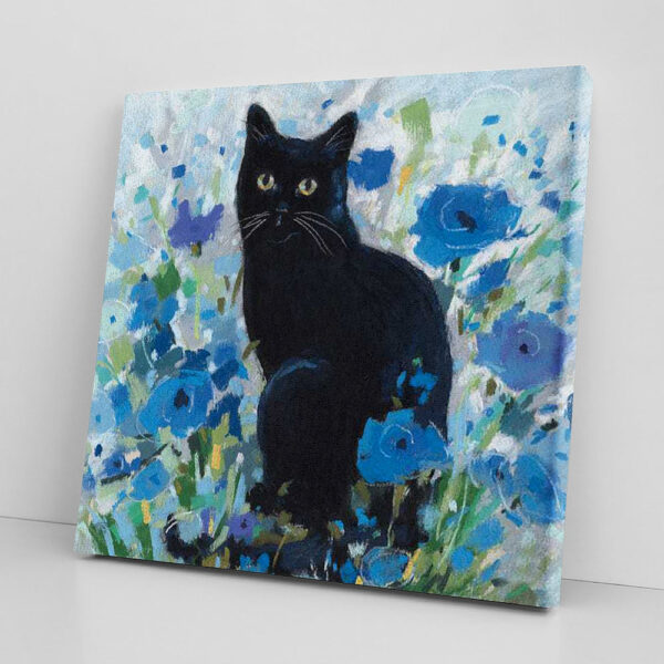 Cat Square Canvas – Blueming – Canvas Print – Cat Wall Art Canvas – Cats Canvas Print – Canvas With Cats On It – Furlidays