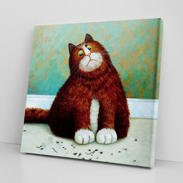 Cat Square Canvas – Canvas Print – Canvas With Cats On It – Cats Canvas Print – Cat Wall Art Canvas – Cute Cat – Furlidays