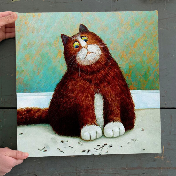 Cat Square Canvas – Canvas Print – Canvas With Cats On It – Cats Canvas Print – Cat Wall Art Canvas – Cute Cat – Furlidays