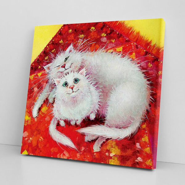 Cat Square Canvas – Goodies – Canvas Print – Cat Wall Art Canvas – Cats Canvas Print – Cat Painting Posters – Furlidays