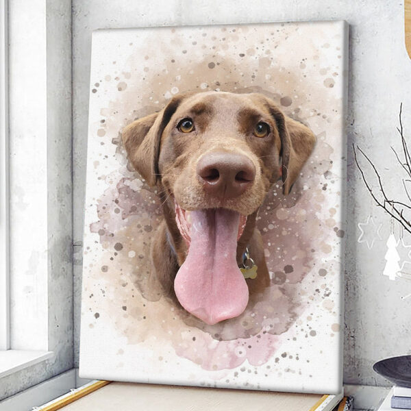 Portrait Canvas – Watercolor Dog Portrait – Dog Art Canvas – Dogs Canvas – Dog Wall Art Canvas – Furlidays