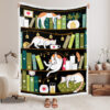Cat Throw Blanket – Library Cats…