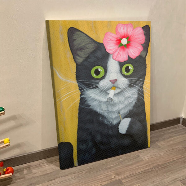 Cat Portrait Canvas – Cat Wall Art Canvas – Cats Canvas Print – Canvas With Cats On It – Furlidays