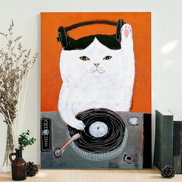 Portrait Canvas – Cat Canvas Wall Art – Cat Poster – Cat Canvas Printed Painting -Canvas Prints – Furlidays