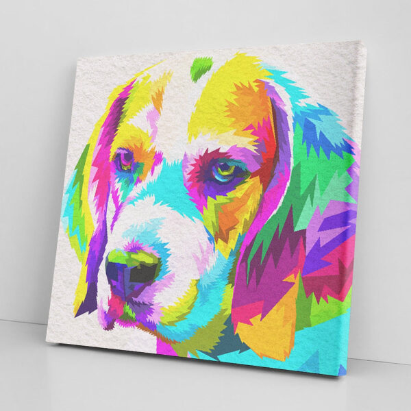 Dog Square Canvas – Watercolor Beagle – Dog Canvas Pictures – Dog Poster Printing – Canvas Prints – Dog Wall Art Canvas – Furlidays