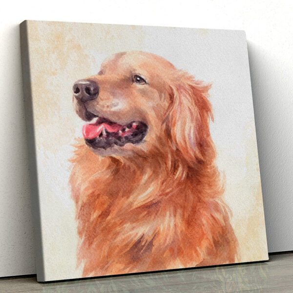 Dog Square Canvas – Watercolor Style Dog – Dog Canvas Pictures – Dog Wall Art Canvas – Canvas Prints – Dog Canvas Print – Furlidays