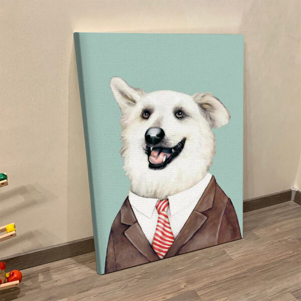 Portrait Canvas – Happy Dog – Dog Canvas Prints – Dog Wall Art Canvas – Dog Canvas Painting – Furlidays