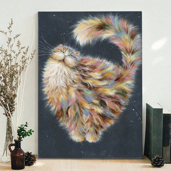 Cat Portrait Canvas – Patapoufette – Canvas Print – Cat Wall Art Canvas – Canvas With Cats On It – Furlidays