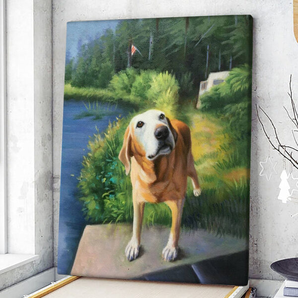 Portrait Canvas – Dog Portrait Canvas – Pet Portrait Canvas – Dog Canvas Painting – Dog Wall Art Canvas – Furlidays