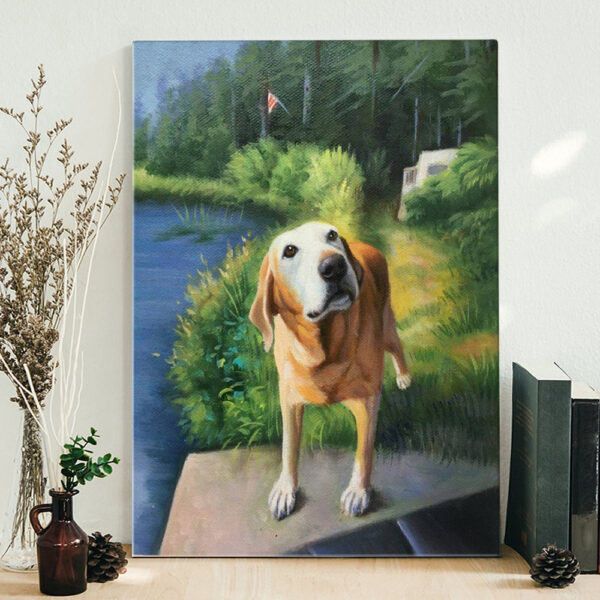 Portrait Canvas – Dog Portrait Canvas – Pet Portrait Canvas – Dog Canvas Painting – Dog Wall Art Canvas – Furlidays