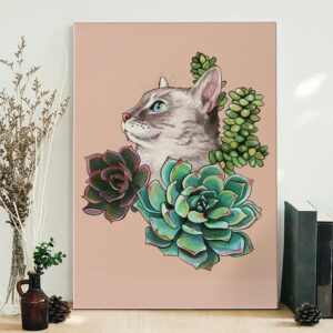 Cat Portrait Canvas – Cassiopeia –…