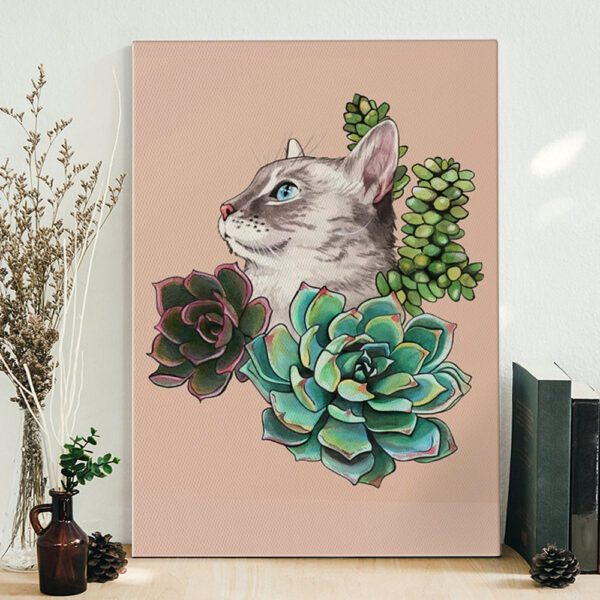 Cat Portrait Canvas – Cassiopeia – Canvas Print – Canvas With Cats On It – Cats Canvas Print – Furlidays