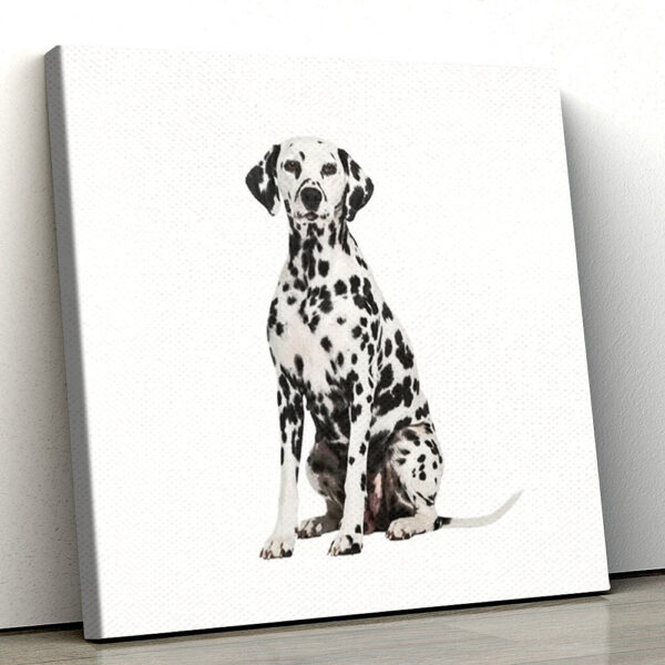 Dog Square Canvas – Cute Dalmatian – Canvas Print – Dog Canvas Print – Dog Wall Art Canvas – Furliday