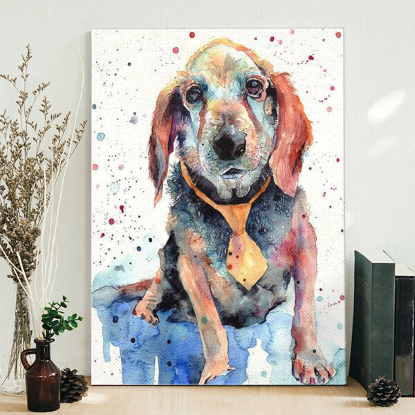 Dog Portrait Canvas – Beagle Portrait – Canvas Prints – Dog Canvas Art – Dog Wall Art Canvas – Furlidays