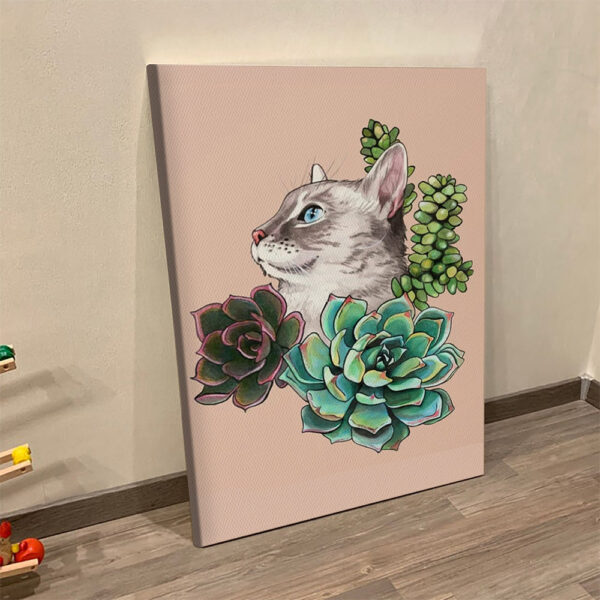 Cat Portrait Canvas – Cassiopeia – Canvas Print – Canvas With Cats On It – Cats Canvas Print – Furlidays