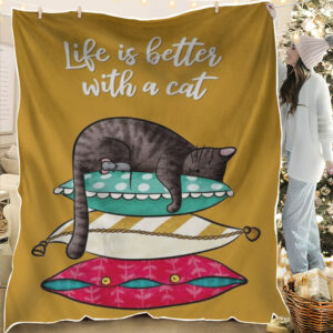 Cat Throw Blanket for Couch Sofa…