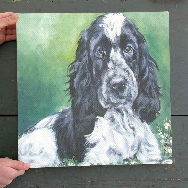 Dog Square Canvas – English Cocker Spaniel – Canvas Print – Dog Wall Art Canvas – Dogs Canvas – Dog Poster Printing – Furlidays