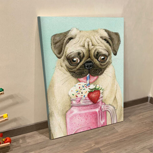 Portrait Canvas – Brain Freeze – Canvas Print – Dog Wall Art Canvas – Dog Canvas Print – Furlidays
