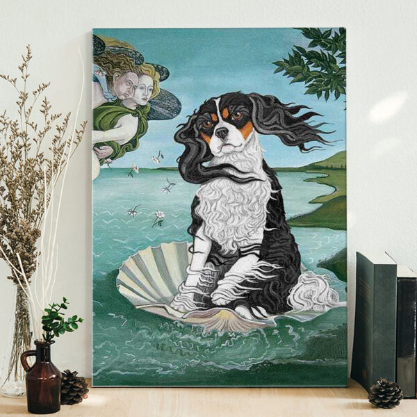 Portrait Canvas – Birth Of The Cavalier King Charles – Canvas Print – Dog Wall Art Canvas – Furlidays