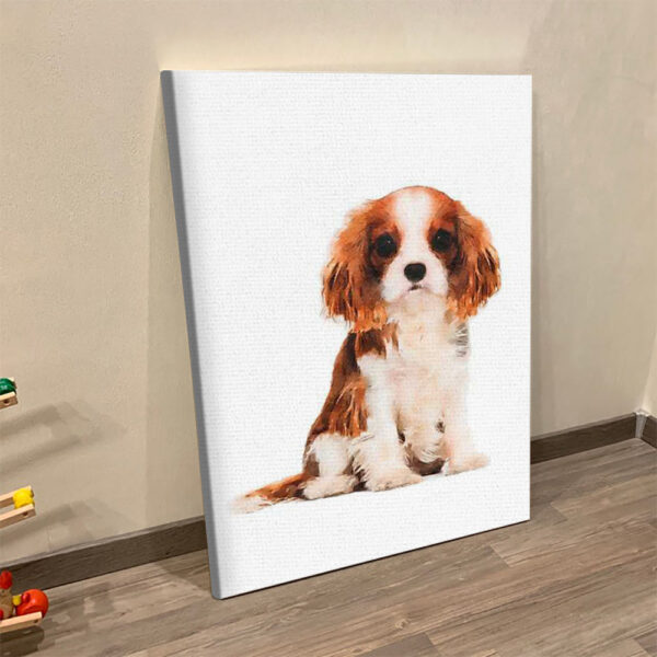 Portrait Canvas – King Charles Spaniel – Canvas Print – Dog Canvas – Dog Wall Art Canvas – Furlidays