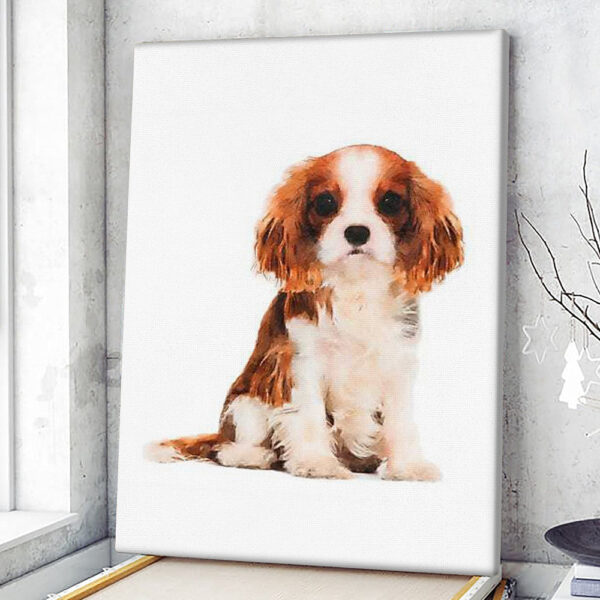 Portrait Canvas – King Charles Spaniel – Canvas Print – Dog Canvas – Dog Wall Art Canvas – Furlidays