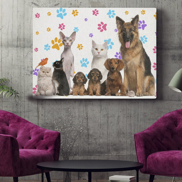 Dog Landscape Canvas – Dogs And Cats Animal Canvas – Dog Canvas Pictures – Canvas Print – Dog Painting Posters – Dog Canvas Art – Dog Wall Art Canvas – Furlidays