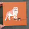 Dog Square Canvas – Skater Dog – Canvas Print – Dog Poster Printing – Dog Canvas Print – Furlidays