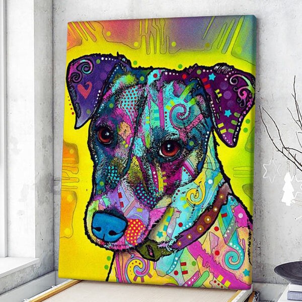 Portrait Canvas – Jack Russell – Canvas Print – Dog Canvas Print – Dog Poster Printing – Dog Canvas – Dog Wall Art Canvas – Furlidays