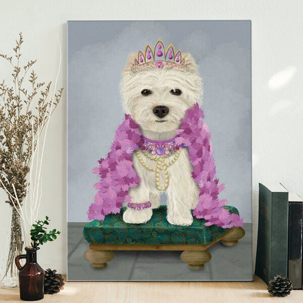 Portrait Canvas – West Highland Terrier – Canvas Print – Dog Canvas -Dog Canvas Print – Dog Wall Art Canvas – Furlidays