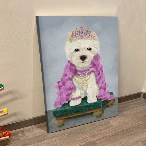 Portrait Canvas – West Highland Terrier – Canvas Print – Dog Canvas -Dog Canvas Print – Dog Wall Art Canvas – Furlidays
