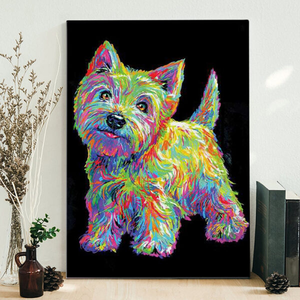 Portrait Canvas – West Highland Terrier – Canvas Print – Dog Wall Art Canvas – Dog Canvas Print – Furlidays