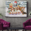 Dog Landscape Canvas – Sled Dogs…