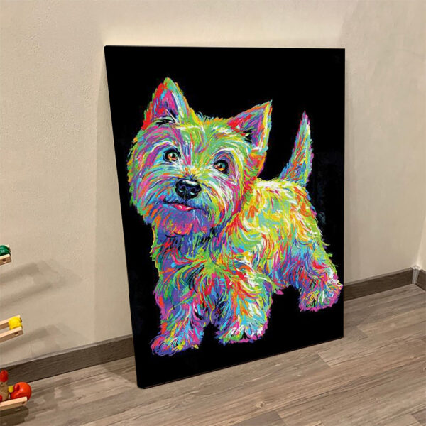 Portrait Canvas – West Highland Terrier – Canvas Print – Dog Wall Art Canvas – Dog Canvas Print – Furlidays