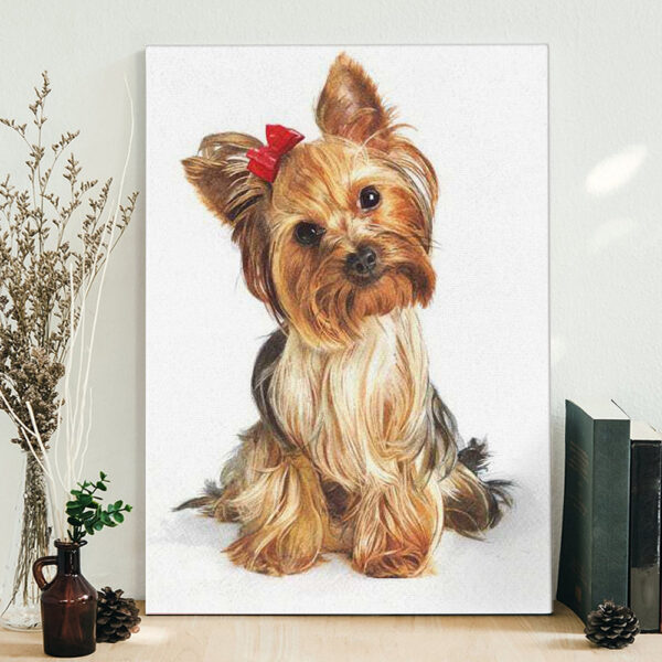 Portrait Canvas – Yorkshire Terrier – Canvas Print – Dog Wall Art Canvas – Dog Canvas Print – Furlidays