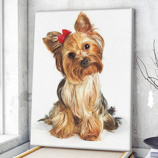 Portrait Canvas – Yorkshire Terrier – Canvas Print – Dog Wall Art Canvas – Dog Canvas Print – Furlidays