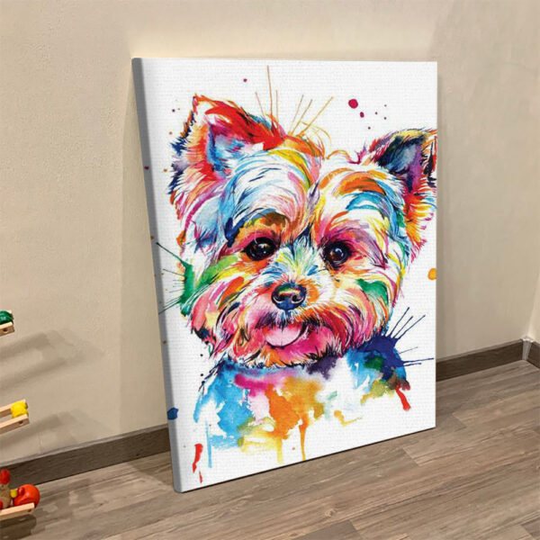 Portrait Canvas – Yorkie – Canvas Print – Dog Wall Art Canvas – Dog Poster Printing – Furlidays