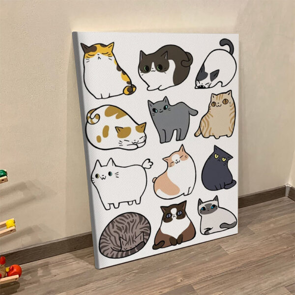 Cat Portrait Canvas – Cats – Canvas Print – Canvas With Cats On It – Cats Canvas Print – Furlidays