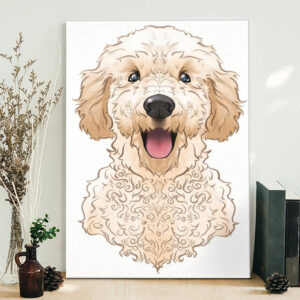 Dog Portrait Canvas – Golden Doodle…