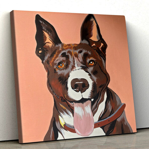 Dog Square Canvas – Pet Portrait Commissions – I’ll Paint Your Pet – Canvas Prints – Dog Wall Art Canvas – Furlidays