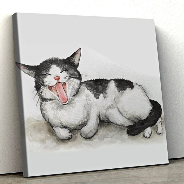 Cat Square Canvas – Cat Canvas – Canvas Prints – Cat Wall Art Canvas – Canvas With Cats On It – Furlidays