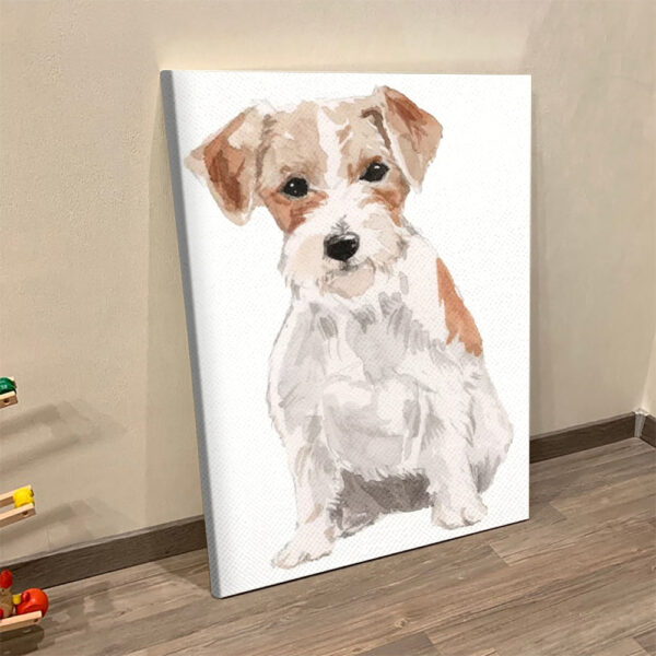 Dog Portrait Canvas – Jack Russel Terrier Watercolors – Canvas Print – Canvas With Dogs On It – Dog Canvas Art – Furlidays