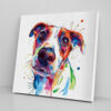 Dog Square Canvas – Jack Russel – Canvas Print – Dog Canvas Art – Dog Wall Art Canvas – Dog Painting Posters – Furlidays