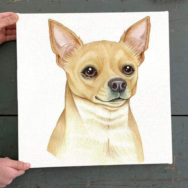 Dog Square Canvas – Chihuahua – Canvas Print – Dog Poster Printing – Dog Canvas Art – Dog Wall Art Canvas – Furlidays