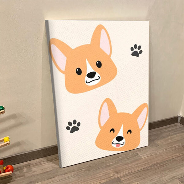Dog Portrait Canvas – Lots of Corgis – Canvas Print – Dog Canvas Print – Dog Wall Art Canvas – Furlidays