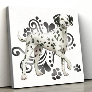 Dog Square Canvas – Dalmatian –…
