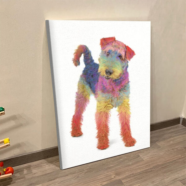 Dog Portrait Canvas – Airedale Terrier – Dog Canvas Print – Dog Poster Printing – Dog Canvas Art – Furlidays